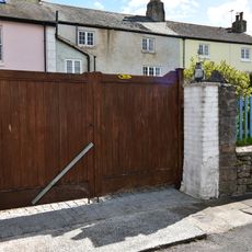Front Garden Wall And Gate Piers At No 133