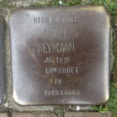 Stolperstein dedicated to Adolf Heymann