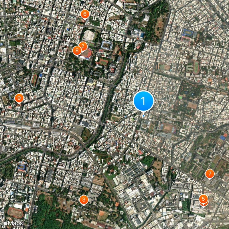National Pingtung University Map