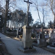 Kříž na hřbitově v Dukovanech