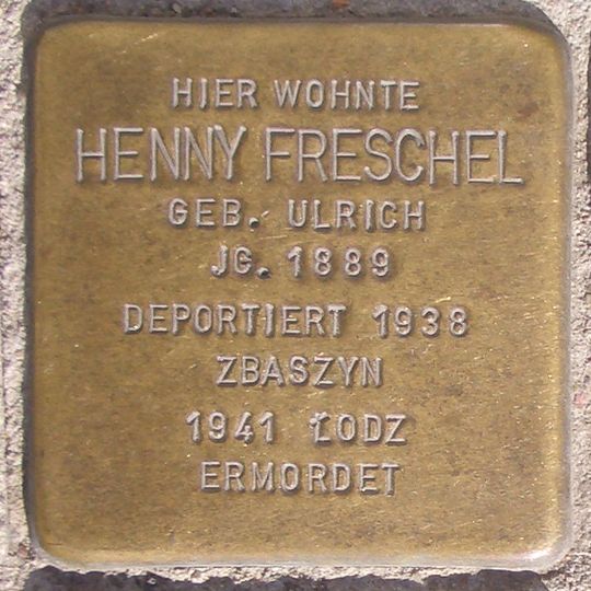 Stolperstein en memoria de Henny Freschel