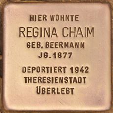 Stolperstein dedicated to Regina Chaim