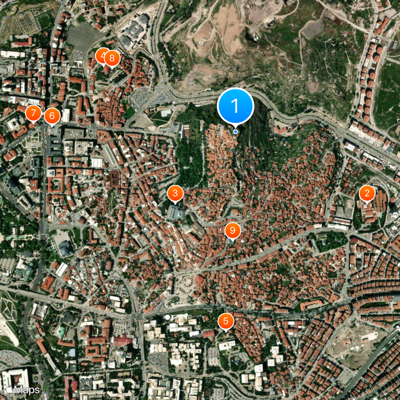 Ankara Castle Mapa