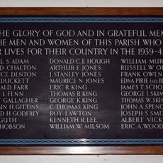 Bromborough WWII Memorial Plaque