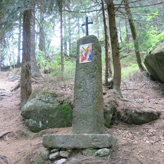 Křížová cesta Slovanka-Ježíš a Veronika s rouškou