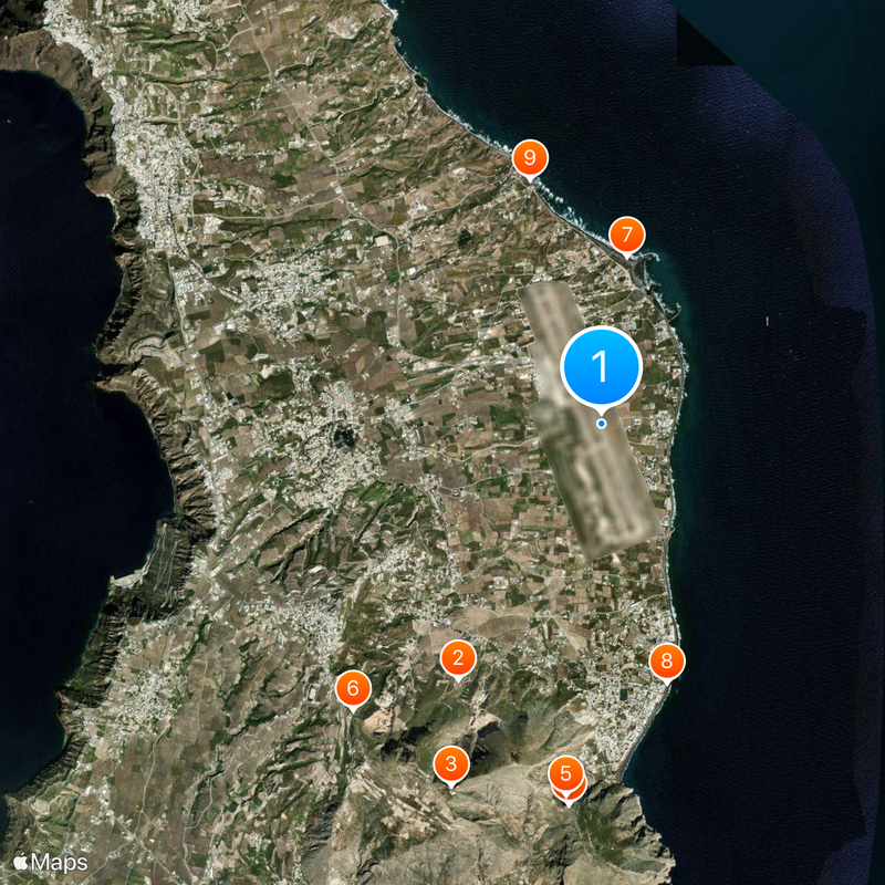 Santorini National Airport Map