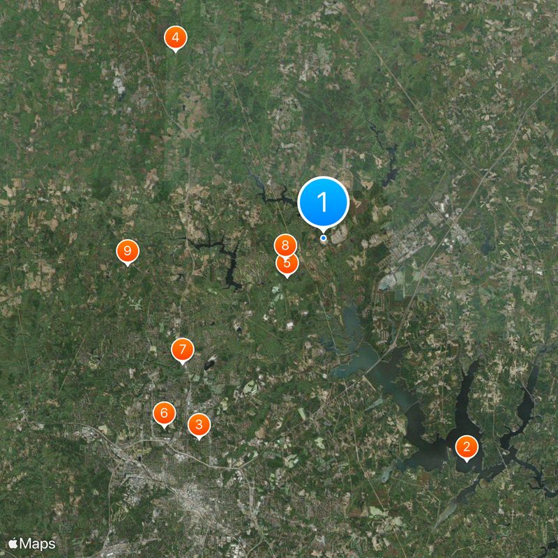 Federal Medical Center, Butner Mappa