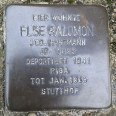 Stolperstein à la mémoire d’Else Salomon