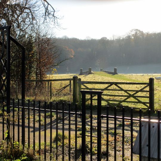 Bridge over River Terrig at former N Driveway to Leeswood Hall