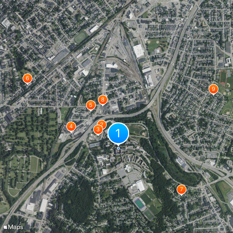 College of the Holy Cross Map