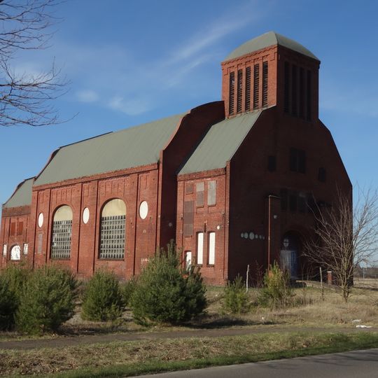 Maschinenhaus und Kraftzentrale in Brieske