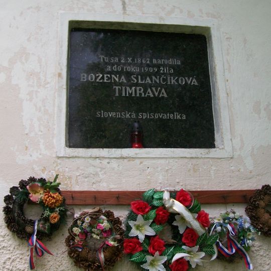 Evanjelická fara, tabuľa pamätná