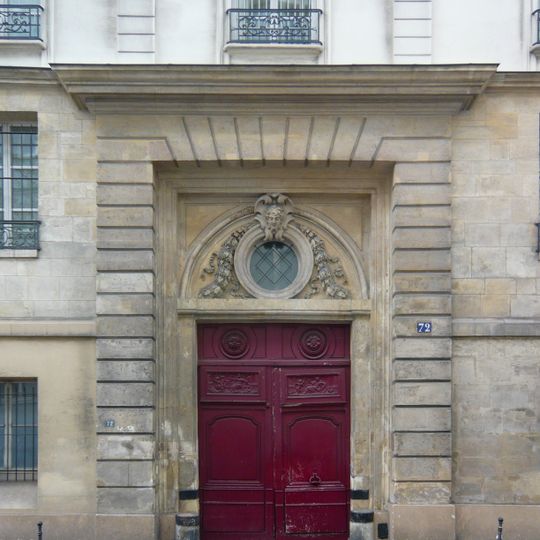 Maison, 72 rue des Archives