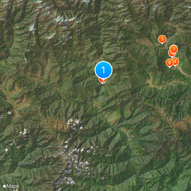 Geography of Bhutan Map
