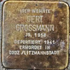 Stolperstein en memoria de Gert Grossmann