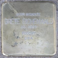 Stolperstein en memoria de Grete Eichenwald
