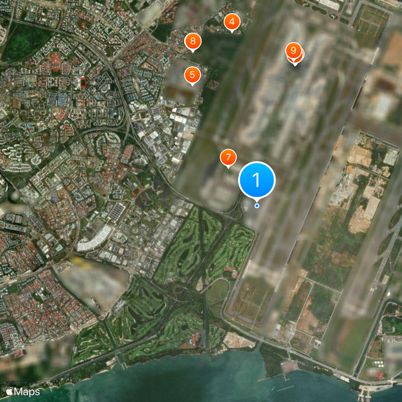 Singapore Changi Airport Terminal 4 Mappa