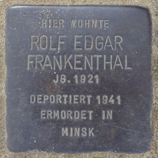 Stolperstein für Rolf Edgar Frankenthal