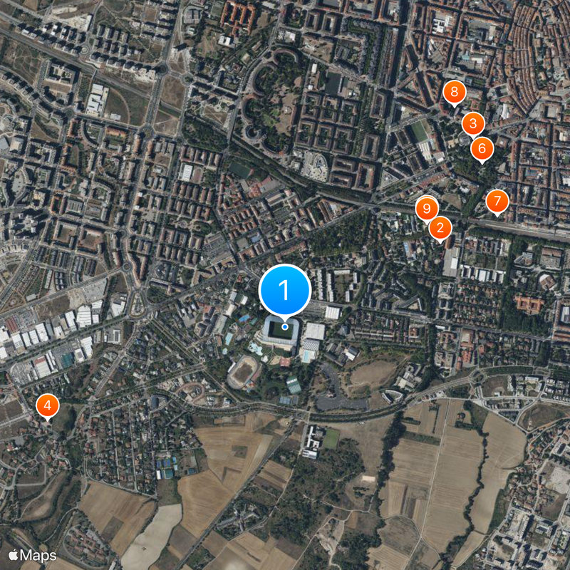 Stade de Mendizorroza Carte