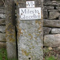 Milestone in Gloucester Road, Painswick