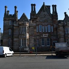 Former Berwick Court House and Prison with attached wall and detached rear stable range