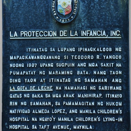 La Proteccion de la Infancia, Inc. historical marker
