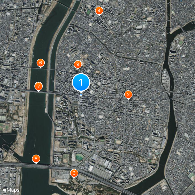Nishi-Kasai Station Map