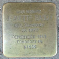 Stolperstein dedicated to Jeanette Basch