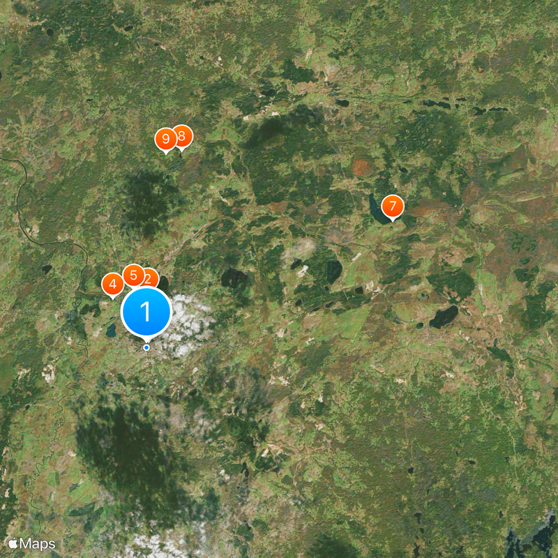 Pushkinskiye Gory Map