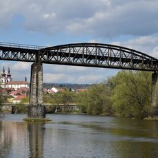 Železniční most přes Ohři v Kadani