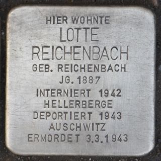 Stolperstein dedicated to Lotte Reichenbach