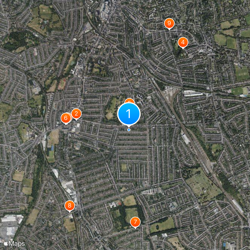 Lewisham East Map