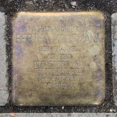 Stolperstein dedicated to Bertha Koopmann