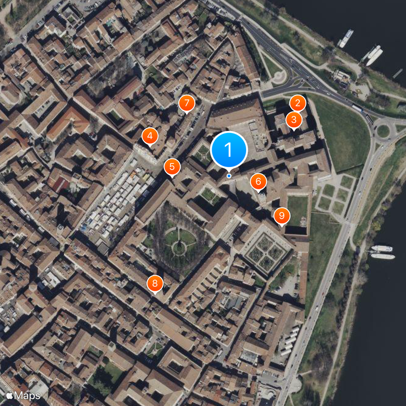 Palacio Ducal de Mantua Mapa