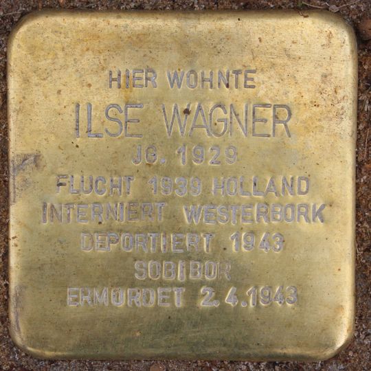 Stolperstein dedicated to Ilse Wagner
