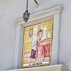 Ceramic panel of Saint Aloysius Gonzaga