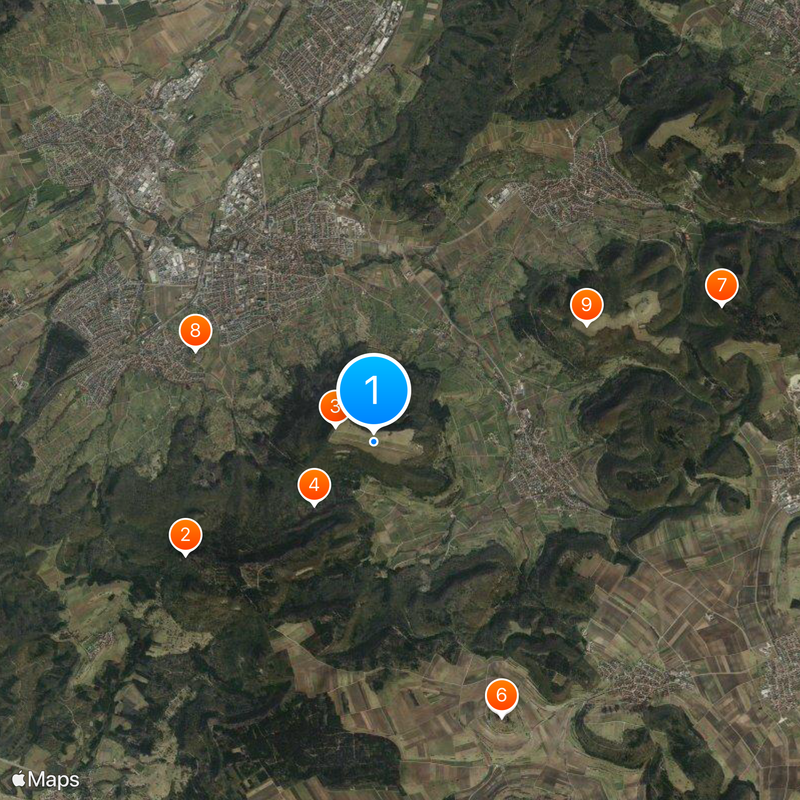 Farrenberg gliding site Map