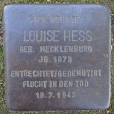 Stolperstein en memoria de Louise Hess