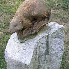 Ondatra zibethicus memorial in Dobříš