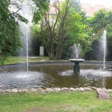 Kašna Beethoven v Lázeňském parku v Teplicích