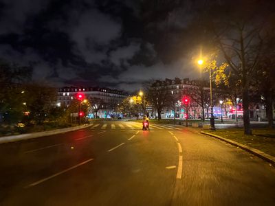 At night 0