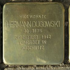 Stolperstein dedicated to Hermann Dugowski