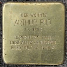 Stolperstein dedicated to Arthur Bud