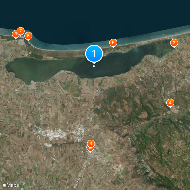 Lake Lesina Map
