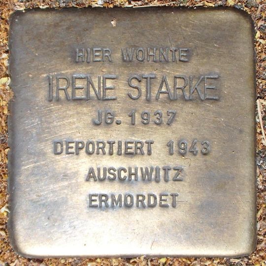 Stolperstein en memoria de Irene Starke