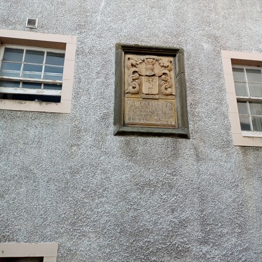 Stone plaque commemorating Katherine Duff