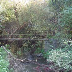 Lávka přes Sánský kanál před soutokem s Mrlinou