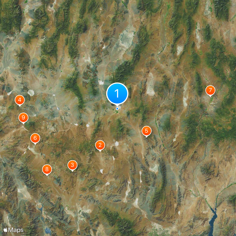 Nevada State Route 375 Mapa