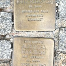 Stolperstein à la mémoire d'Alexandra Rogazinski