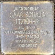 Stolperstein für Isaac Schaja Itzinger